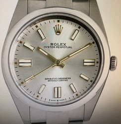 万次郎さんのロレックス オイスターパーペチュアル 124300