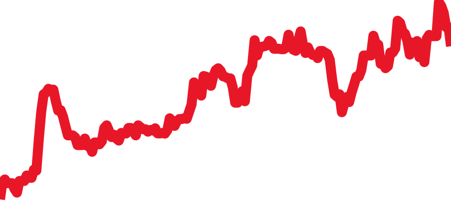 2531.80 チャート（過去6ヶ月）
