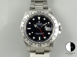 ロレックス エクスプローラーⅡ Ref.16570 E番ブラック文字盤 保証書あり 箱あり