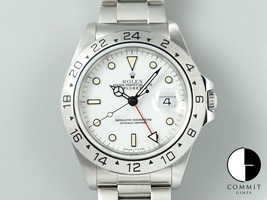 ロレックス (ROLEX) エクスプローラーⅡ Ref.16570 E番 ホワイト文字盤 保証書あり 箱あり ランク【B】 16570