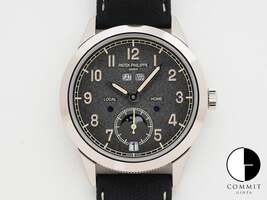 パテックフィリップ アニュアルカレンダー トラベルタイム Ref.5326G-001 18KWG テクスチャードラック アントラサイト文字盤 5326G-001