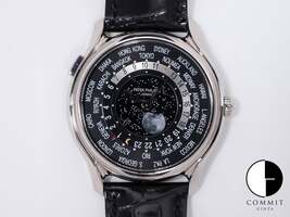 パテックフィリップ コンプリケーション ワールドタイム ムーンフェイズ Ref.5575G-001 18KWG ブラック文字盤 美中古 txsxn74b 5575G-001