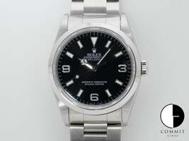 ロレックス エクスプローラーI Ref.14270 ステンレススチール ブラック文字盤 オイスターブレスレット 美品 igzvke46 14270