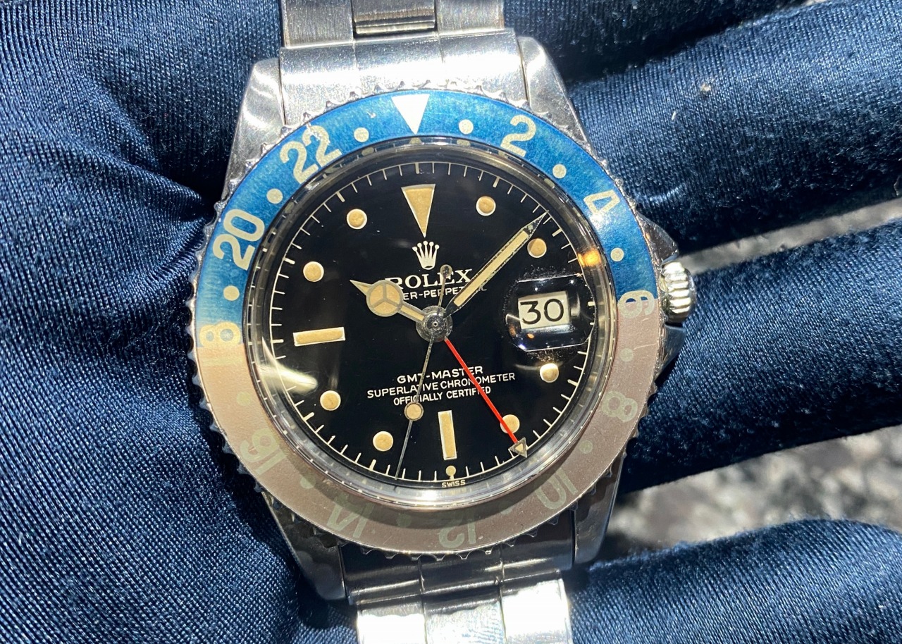 オススメGILT！雰囲気抜群サークルミラー！GMTマスター 1675 6ドット