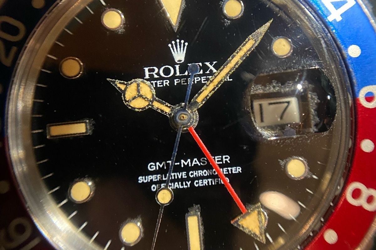 魅力満載！セミヴィンテージ！GMTマスター 16750 フチ有ダイヤル 83年