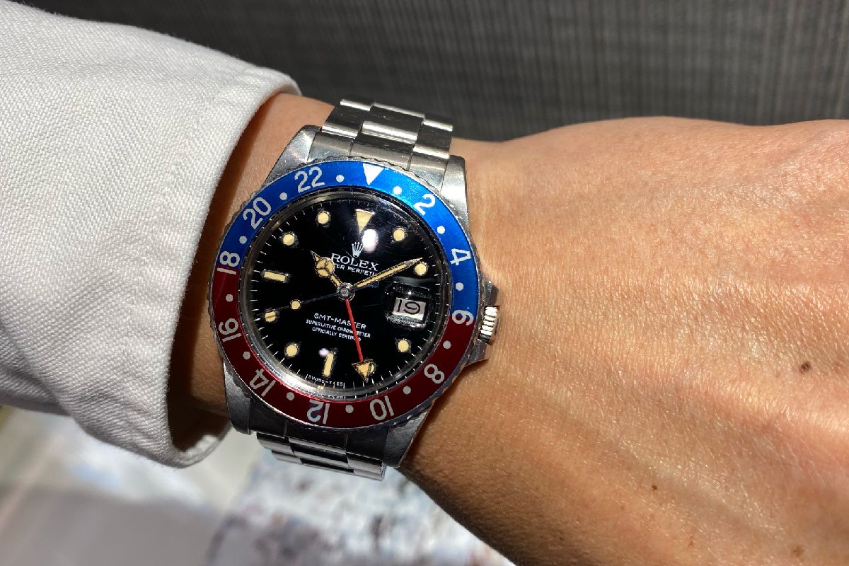 魅力満載！セミヴィンテージ！GMTマスター 16750 フチ有ダイヤル 83年