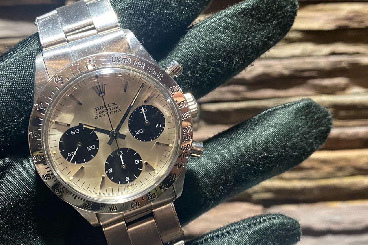 初代手巻きデイトナ Ref.6239 ビッグロゴ シルバー 良個体のご紹介
