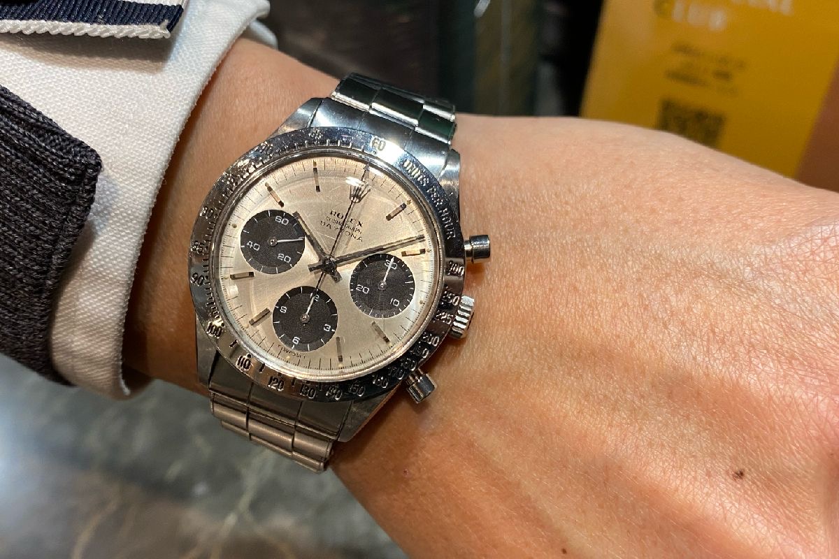 初代手巻きデイトナ Ref.6239 ビッグロゴ シルバー 良個体のご紹介