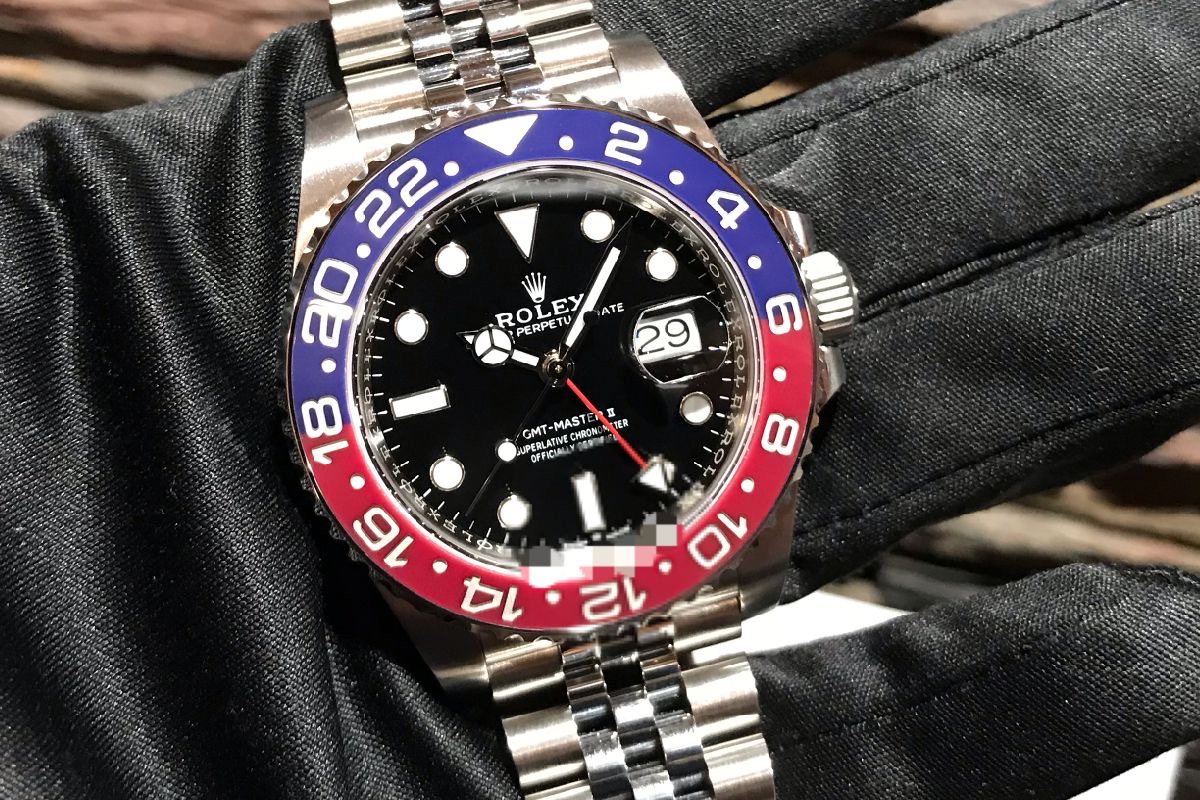 【即納】ROLEX GMTマスター2 116710系 バケットダイヤベゼルペプシ